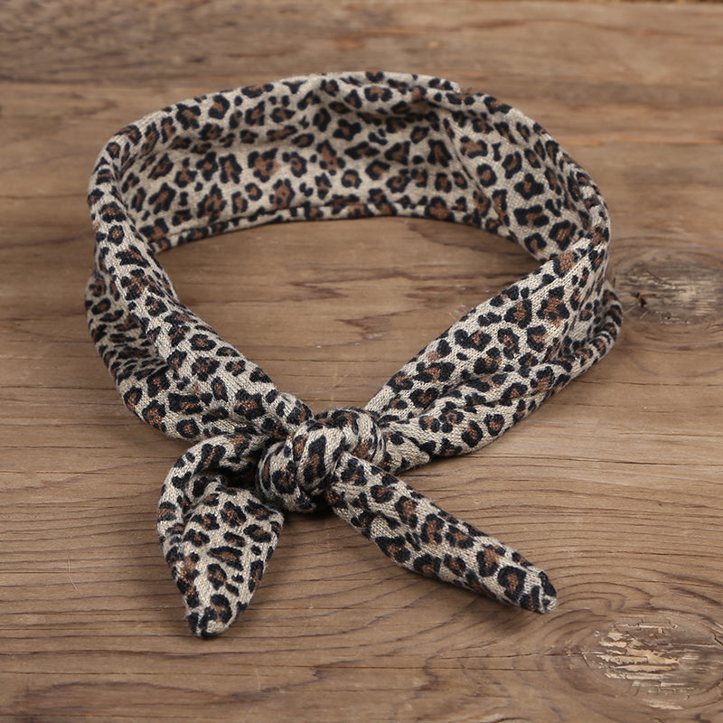 
                
                    Charger l&amp;#39;image dans la galerie, Bandeau noeud léopard brun
                
            