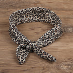 Bandeau noeud léopard brun